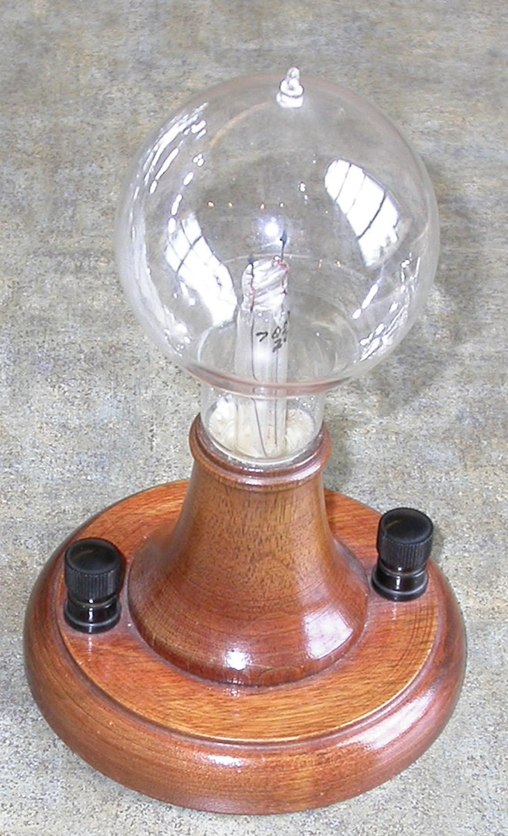 1900s handblown globe light bulb